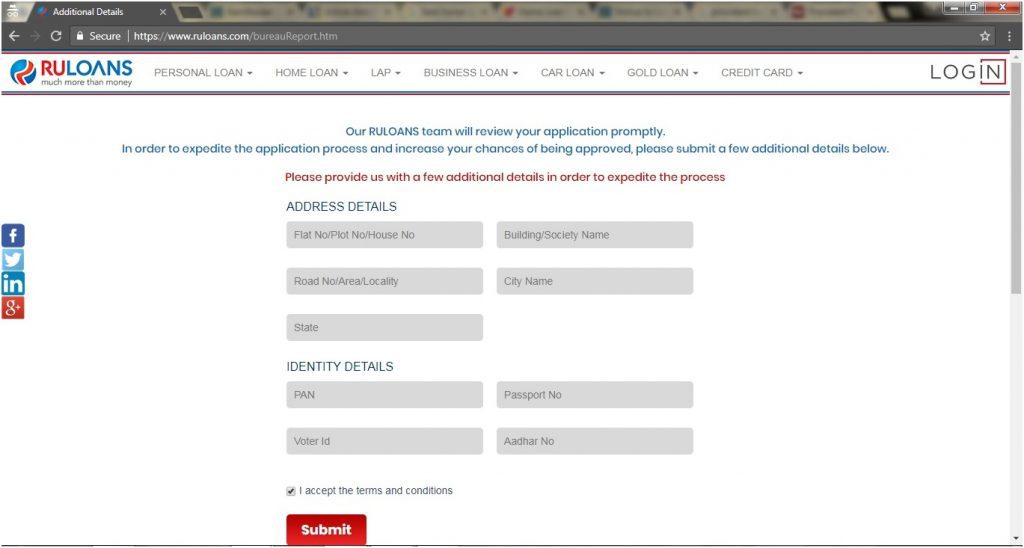 Get Easy Loan Against Property In 5 Easy Steps 2 fill up the form